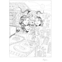 #38 Snoop Digg Original Ink Art (A) - 2007 Topps Hollywood Zombies - Thumbnail 1