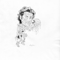 3 Original Ink Drawings - 2007 Topps Hollywood Zombies #48 Patrick Dumpsey - Thumbnail 1