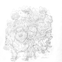 #52 Deaddie Murphy Pencil Rough - 2007 Topps Hollywood Zombies - Thumbnail 1