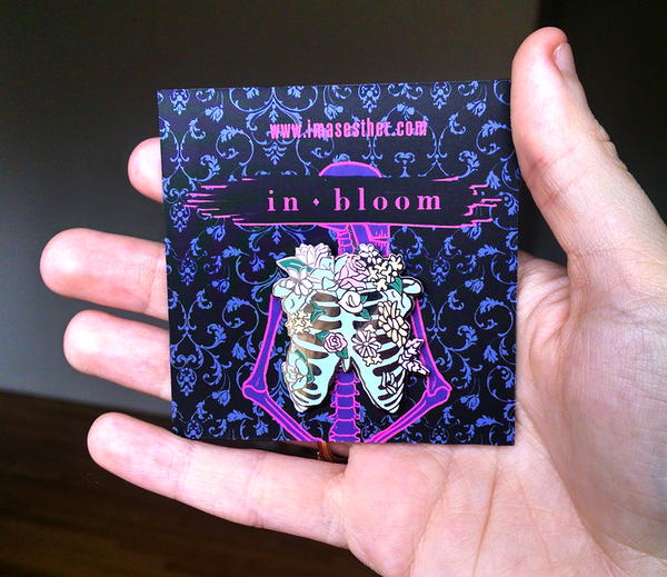 In Bloom enamel pin