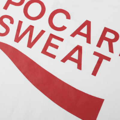 Pocari sweat t shirt in white