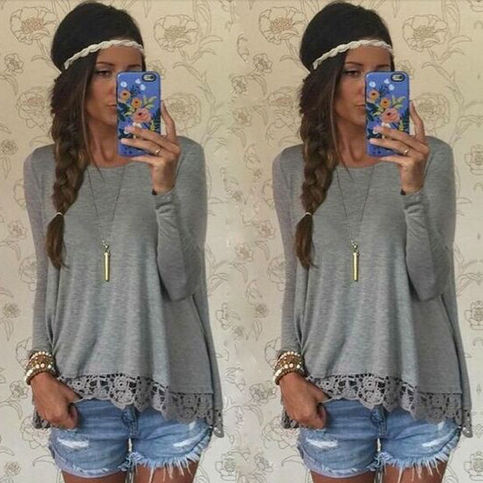 Lace Trim Top