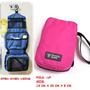 HOT PINK Color Multiple Use Travel Shower Washing Bag Convenient for Small Items - Thumbnail 1