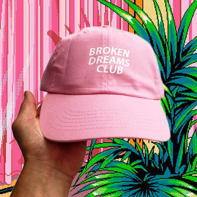 Broken dreams club cap ( pink ) 