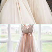 A-line  Sweetheart Tulle Prom Dresses, Charming Prom Dress,Lace Prom Evening Dresses,Long 2017 Prom Dress - Thumbnail 1