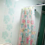 Cute Colorful Adorable BATHROBE BATHTUB Design Shower Curtain Set 180 x 180 cm - Thumbnail 3