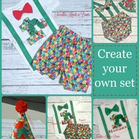 Boys Very Hungry Caterpillar Birthday Outfit, Boys First Birthday Very Hungry Caterpillar Outfit, Cakesmash, 2nd Birthday - Thumbnail 1