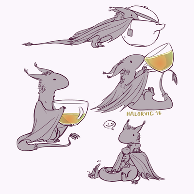 Tea dragon sticker set