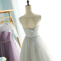 Cute bridesmaid dress,A-line tulle short prom dress,cheap 2017 dress - Thumbnail 1