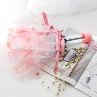Harajuku Sakura Transparent Folding Umbrella - Thumbnail 3