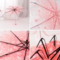 Harajuku Sakura Transparent Folding Umbrella - Thumbnail 4