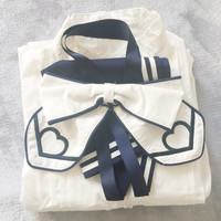 Harajuku Navy wind girl actress sea high waist dress - Thumbnail 4