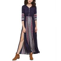 Printed Boho Dress - Thumbnail 1