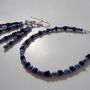 Cornflower Blue Bead Bracelet and Earrings  - Thumbnail 1