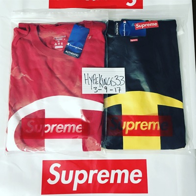 Supreme champion long sleeve t shirt xl black