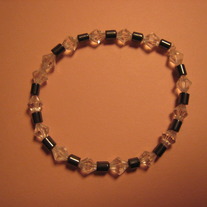 Glass Crystal & Hemalyke Bracelet