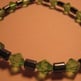 Green Glass & Hemalyke Bracelet - Thumbnail 1