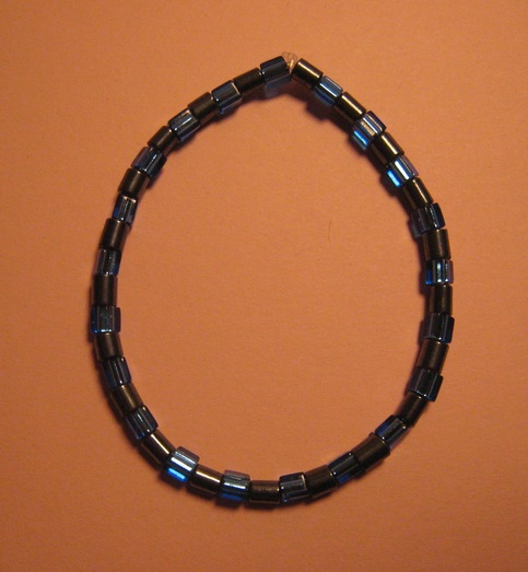 Blue Beads & Hemalyke Bracelet