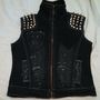 Distressed Cross Back Vest - Size Small-1
