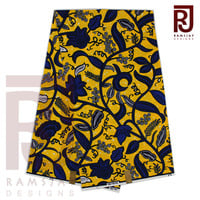 Ankara African Print Fabric Wax Textile Wholesale Cloth African Art 6 yards - Thumbnail 1