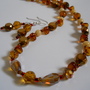 Amber Glow Bead Necklace and Earrings - Thumbnail 1