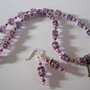 Amethyst Bead Necklace and Earrings - Thumbnail 2