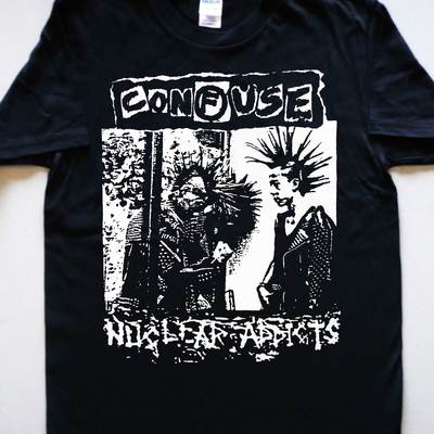 Confuse - nuclear addict  t-shirt