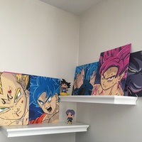Super Saiyan God Goku Painting - Thumbnail 3