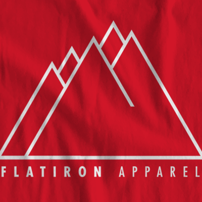 Flatiron apparel red logo t-shirt