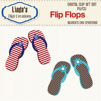 Flip Flops (ClipArt Set) - Thumbnail 2