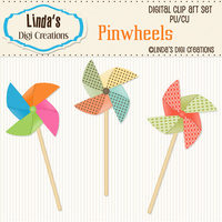 Pinwheels (ClipArt Set) - Thumbnail 2