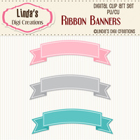 Ribbon Banners (ClipArt Set) - Thumbnail 2