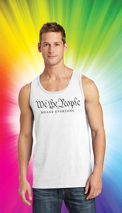 We the People White Tank Top