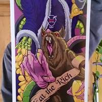 Eat the Rich - Skateboard design as printed poster - Thumbnail 1