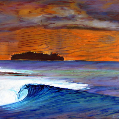 "a left up the reef" print 