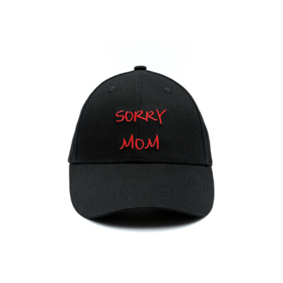 Sorry mom cap in black