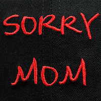 SORRY MOM CAP IN BLACK - Thumbnail 2