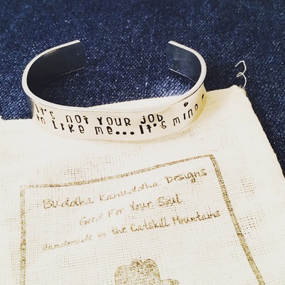 "It's My Job to Like Me" Hand Stamped Bracelet 