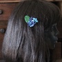 Blue Hydrangea Fascinator-2