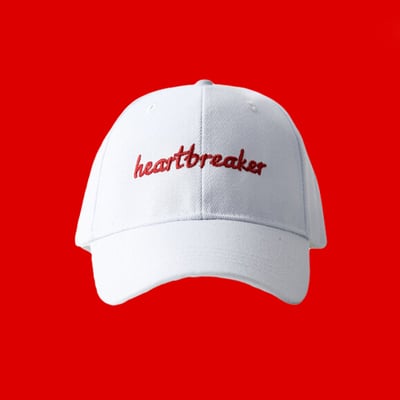 Free shipping-heartbreaker cap ( white ) - Thumbnail 5