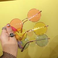 80's Vintage Round Shaped Sunglasses - Thumbnail 1