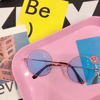 80's Vintage Round Shaped Sunglasses - Thumbnail 3