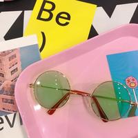 80's Vintage Round Shaped Sunglasses - Thumbnail 4