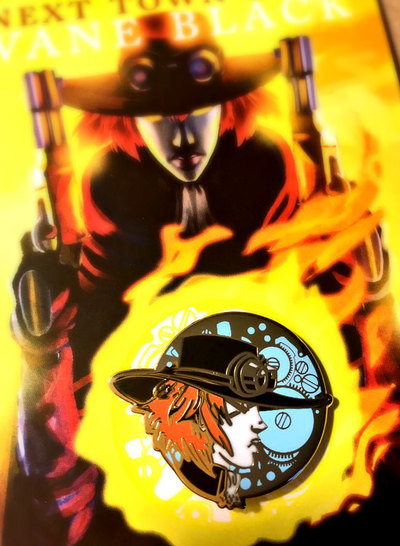 Vane Black Enamel Pin