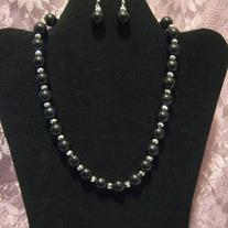 Black Cultura Glass Pearl Set