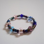 Blue, Pink and Purple Bead Ring - Thumbnail 1