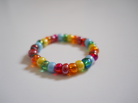 Over the Rainbow Bead Ring