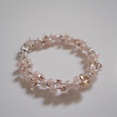 Pretty in pink bead ring