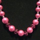 Fushia Cultura Pearl Glass Necklace - Thumbnail 1