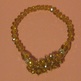Yellow Crystal Stretch Bracelet - Thumbnail 1
